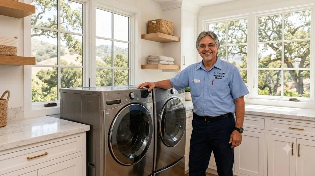 Repairman Dave servicing a customer in Conejo-Valley.