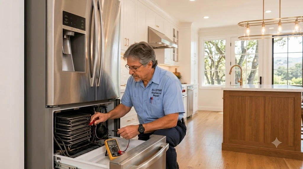 Repairman Dave servicing a customer in Conejo-Valley.