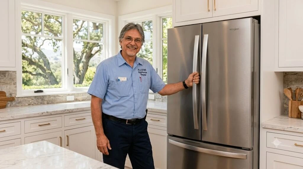 Repairman Dave servicing a customer in Conejo-Valley.