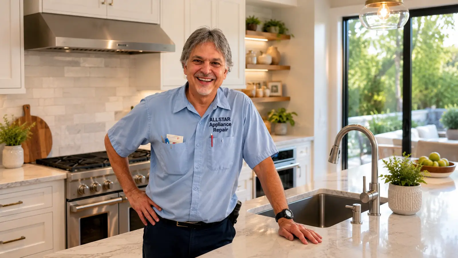Repairman Dave repairing a refrigerator in Thousand Oaks