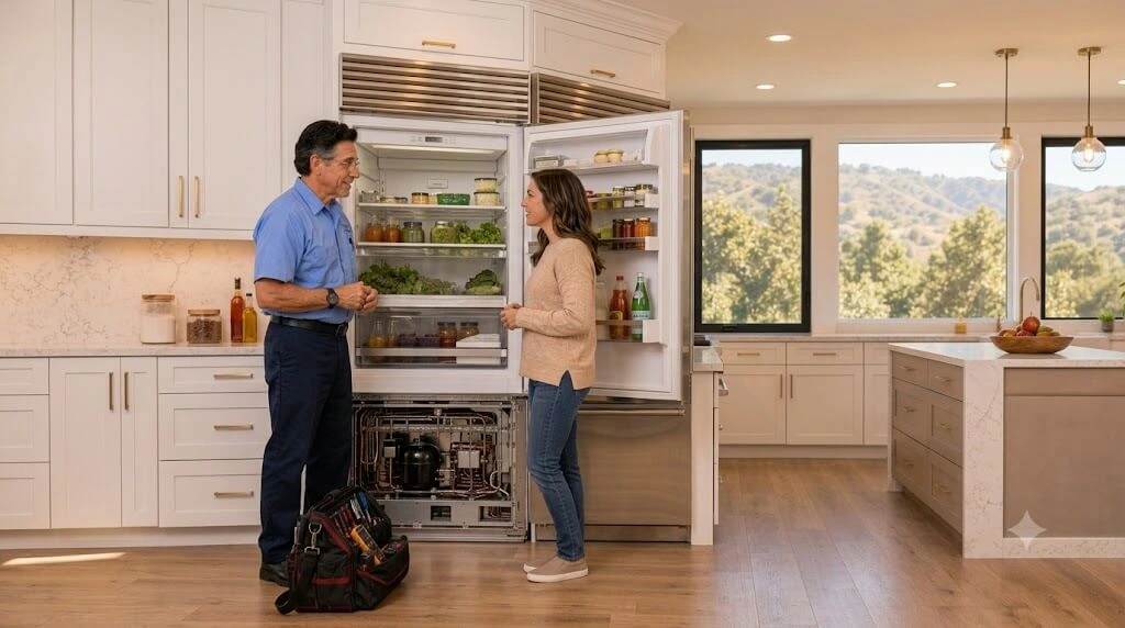 Repairman Dave standing in a luxury Simi Valley kitchen