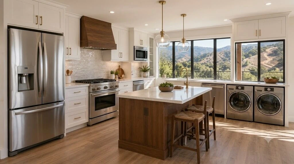 Repairman Dave standing in a luxury Simi Valley kitchen