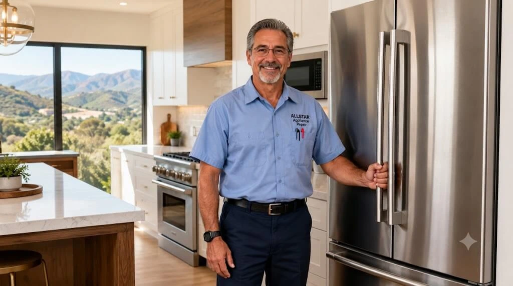 Repairman Dave standing in a luxury Simi Valley kitchen
